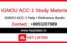 ACC1 Study Material