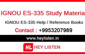 ES335 Study Material