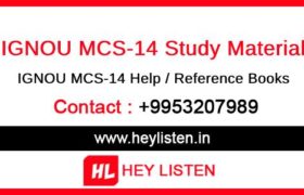 IGNOU MCS-14 Study Material