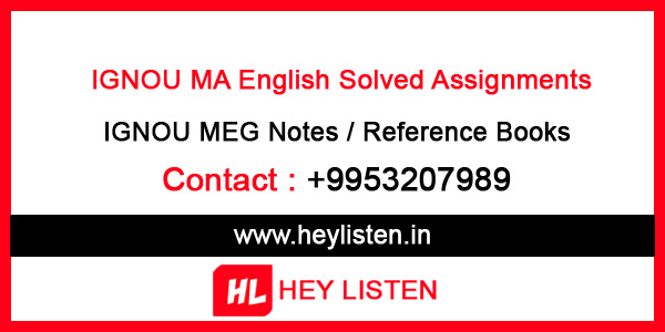 ignou ma english solved assignment free download